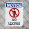 Signmission No Access OSHA Notice Sign, Plastic, 7in W x 10in L, 2PK OS-2PACK-NS-P-710-V-14344 - alternate 3